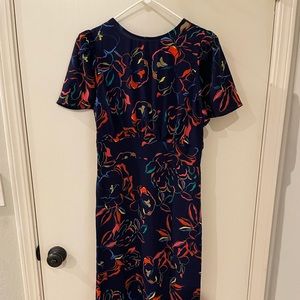 NWT Baltic Born Eleanor Navy Floral Midi Dress
